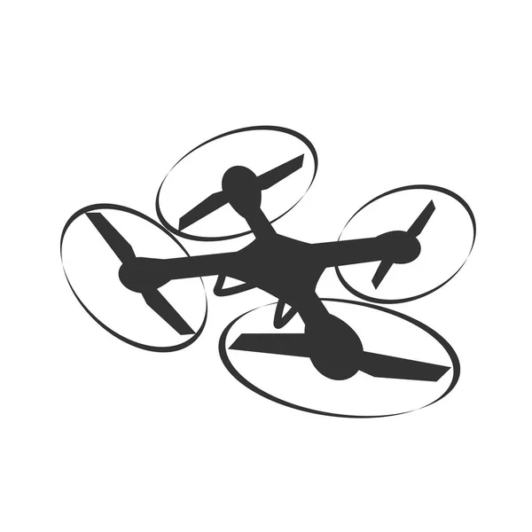 Foto y video drone icono, vector — Vector de stock