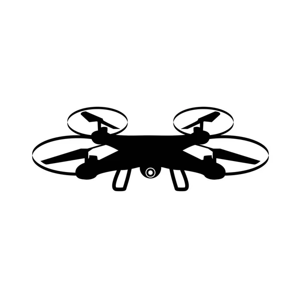 Foto y video drone icono, vector — Vector de stock