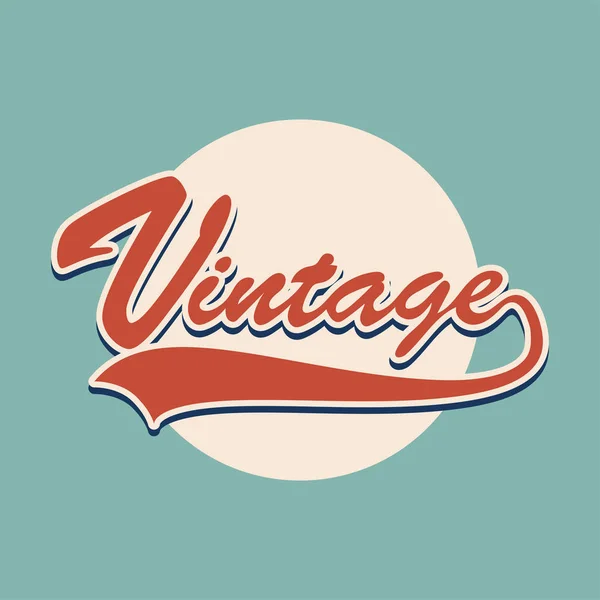 Mensagem "Vintage" cor estilo Vintage — Vetor de Stock