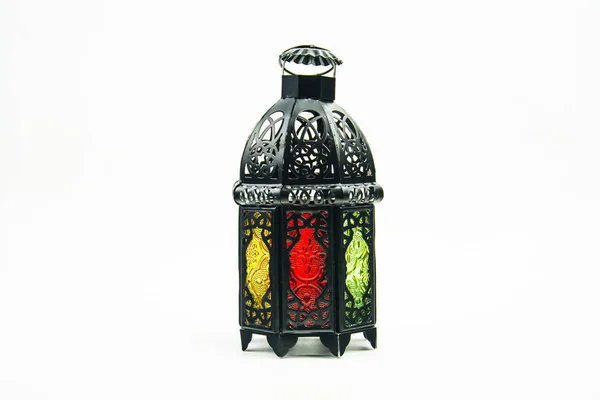 Kivilágított lámpa stílus Arab vagy Marokkó — Stock Fotó