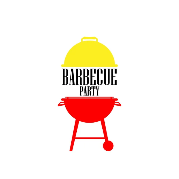 Barbecue icon vector , barbecue  party symbol — Stock Vector