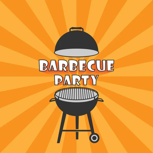 Barbecue icon vector , barbecue  party symbol — Stock Vector