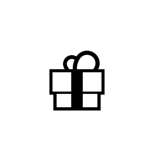 Icono de regalo sobre fondo blanco — Vector de stock