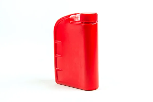 Plastic container for motor oil isolated ,Car oil bottle Royalty Free Stock Photos
