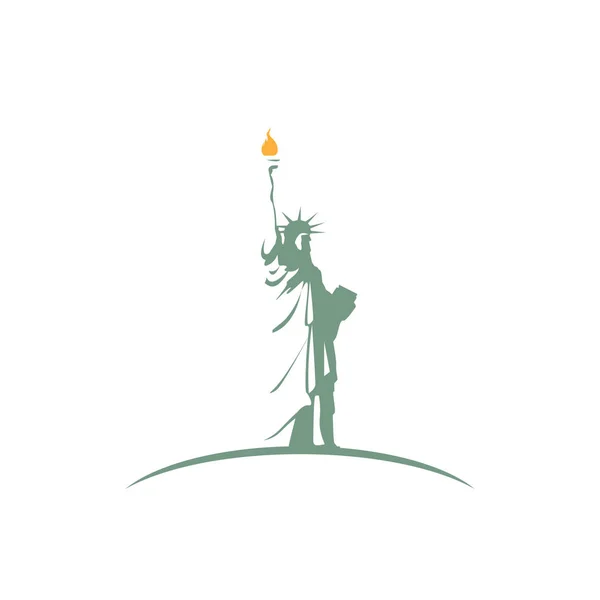 Estatua vectorial de diseño Liberty, ilustraciones — Vector de stock