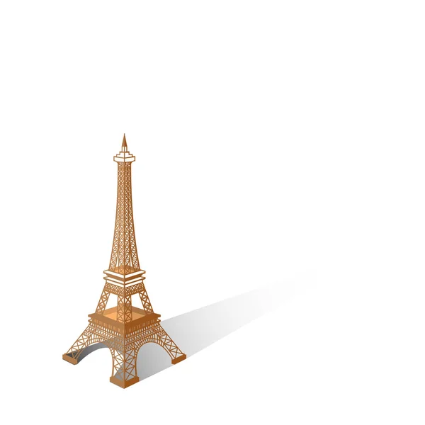 Ilustración del vector de la torre Eiffel, París. Diseño de iconos — Archivo Imágenes Vectoriales