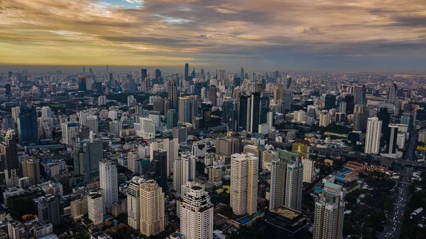 Uma vista aérea da cidade — Fotografia de Stock