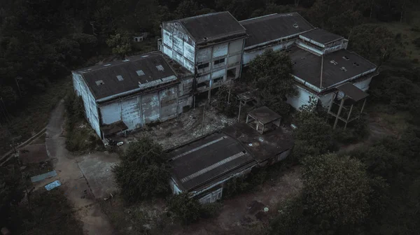 Aerial view of Abandoned house — Stock Photo, Image