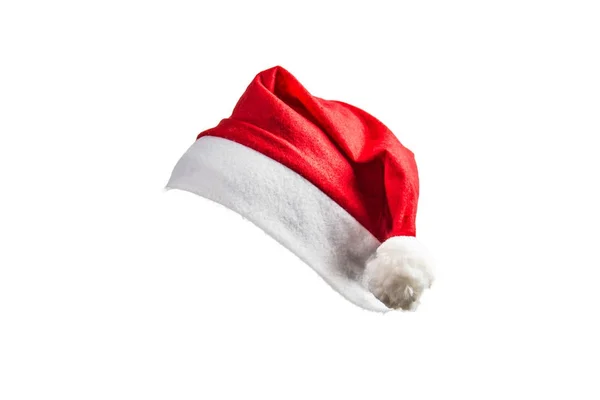 Cappello di Natale su sfondo bianco — Foto Stock