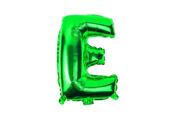 Englisches Alphabet aus Luftballons auf weißem Hintergrund . — Stockfoto