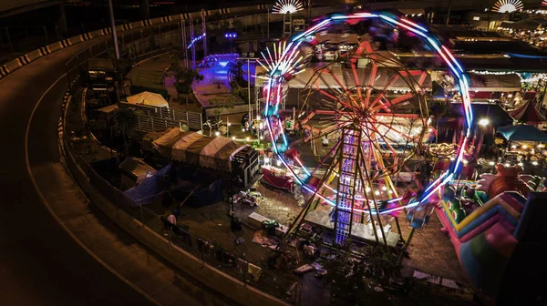 Zdjęcia lotnicze z Świątynia Festiwal w Tajlandii — Zdjęcie stockowe