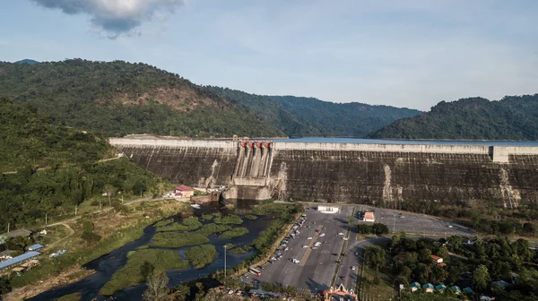Aerial photos of  Large Dam — Stock Photo, Image