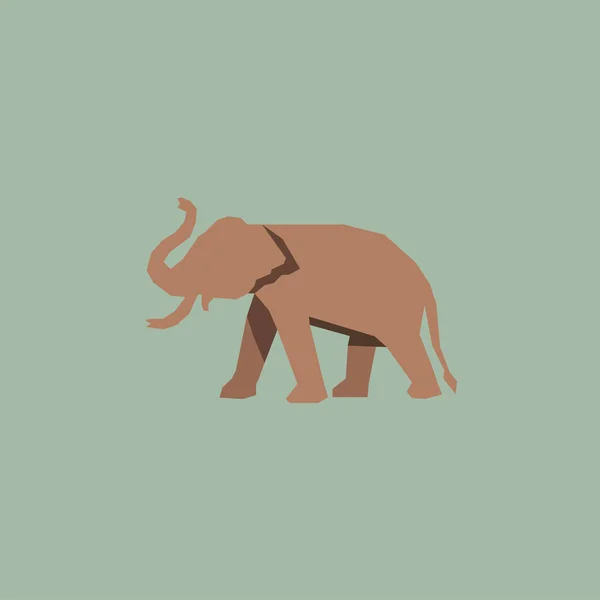 Elefant Logotypen Vektor Konst — Stock vektor