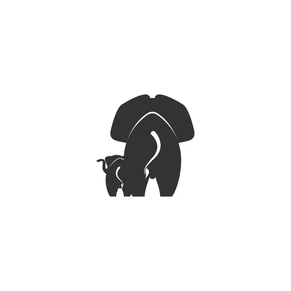 Logotipo Elefante Arte Vetorial — Vetor de Stock