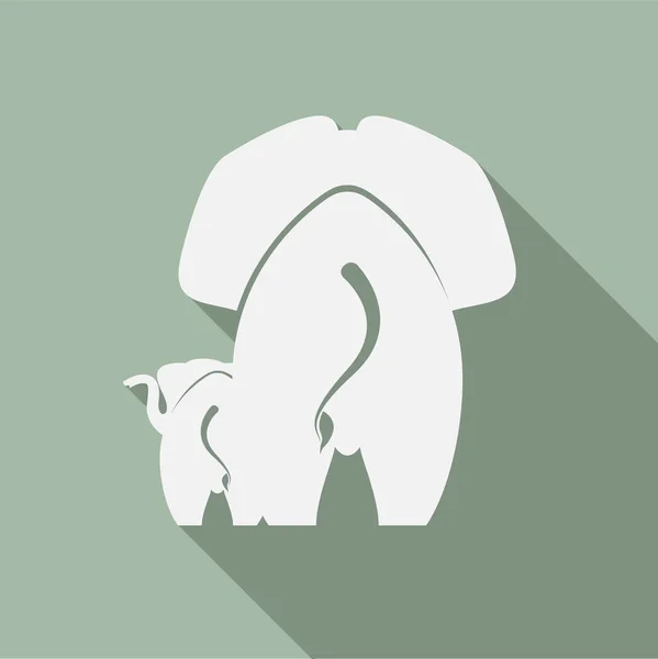 Elefant Logo Vektorkunst — Stockvektor