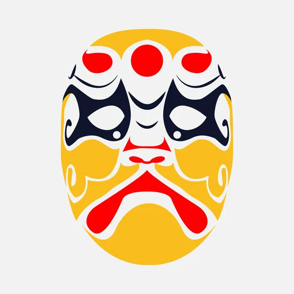 Beijing Opera Masker Van Oude Mensen Vector — Stockvector