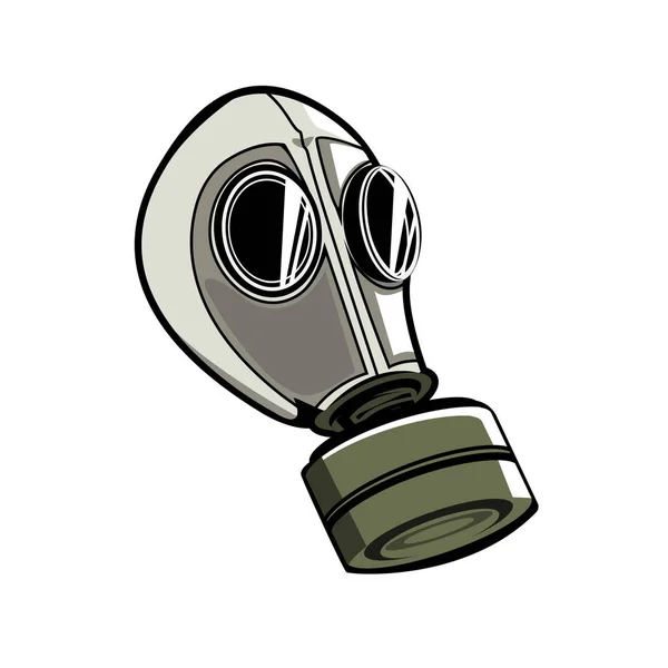 Gasmask Ikonen Vektor — Stock vektor