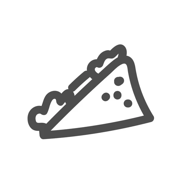 Sandwich Pictogram Logo Vector — Stockvector