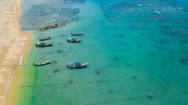 Vista aérea paisaje de agua Mar — Foto de Stock