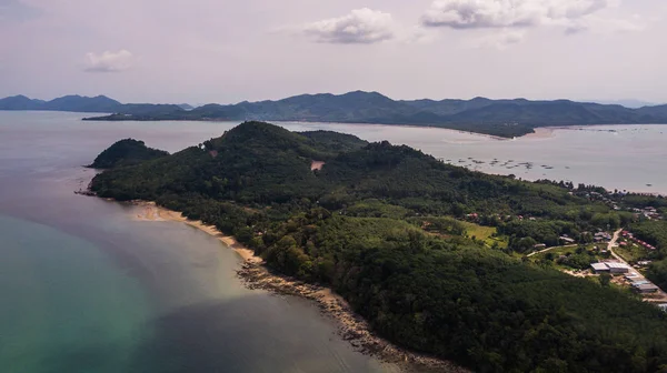 Letecký pohled na krajinu z Koh Yao Noi, Thajsko Krabi — Stock fotografie