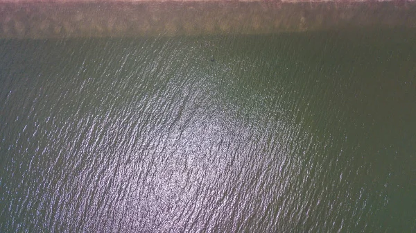 Widok z lotu ptaka krajobraz wody morza — Zdjęcie stockowe