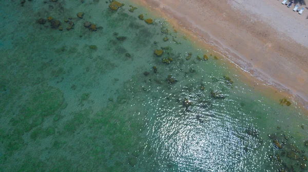 Aerial view landscape of water  Sea — Stock Photo, Image