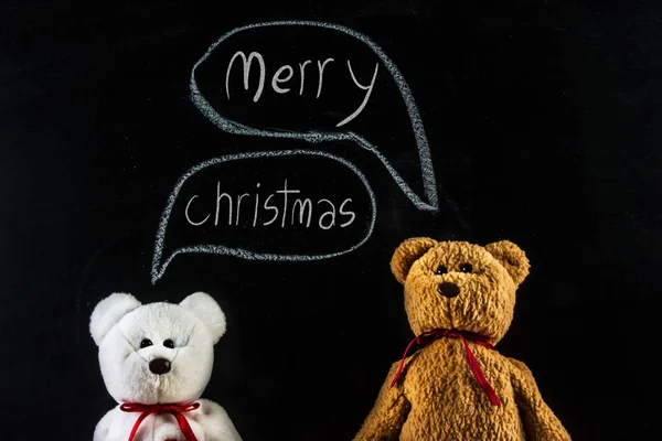 玩具熊：祝您圣诞快乐 " — 图库照片