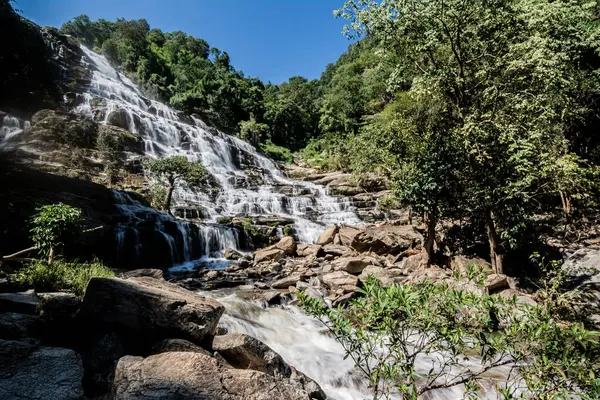 Cascada Mae Chang Mai Tailandia — Foto de Stock