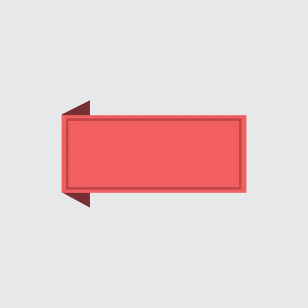 Illustration vectorielle du ruban rouge. Vous pouvez utiliser l'application Web et d'autres . — Image vectorielle