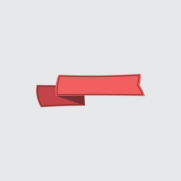 Rode lint vector illustratie. U web-app en andere. — Stockvector