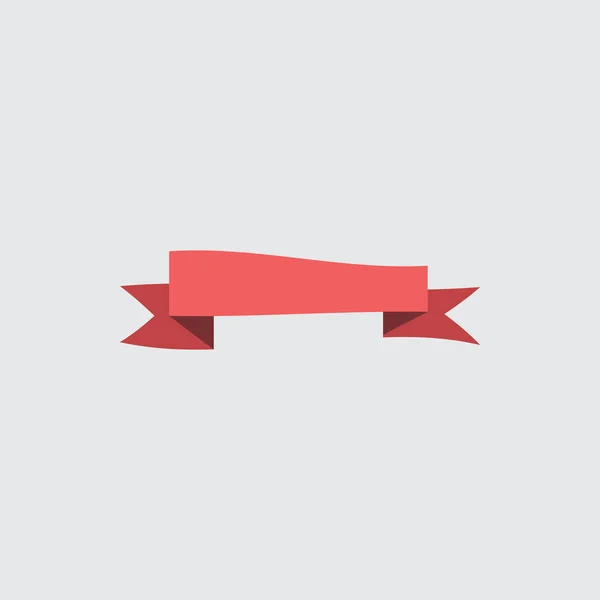 Illustration des roten Bändchens. Sie können Web-App und andere. — Stockvektor