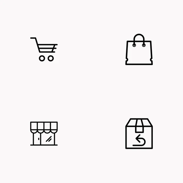 E-COMERCE ICON SET — стоковый вектор