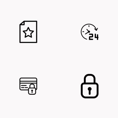 E-ticaret satır Icon set