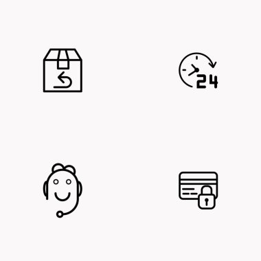 E-ticaret satır Icon set