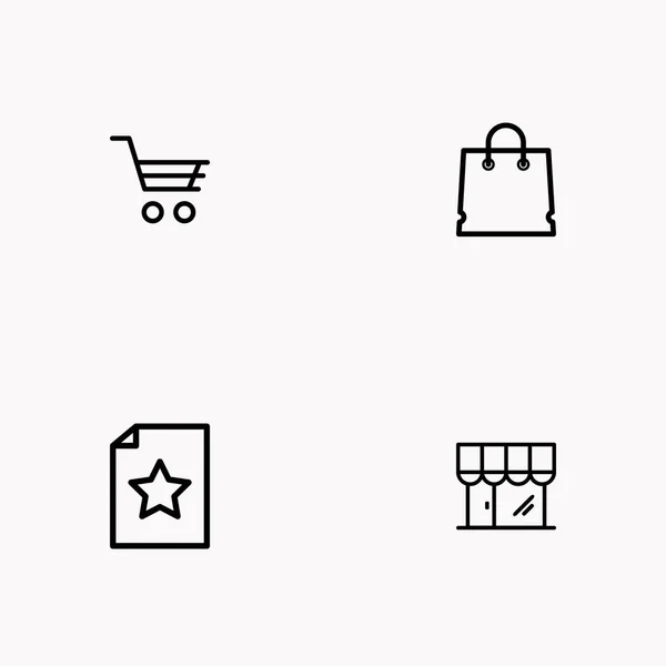 E-COMERCE ICON SET — стоковый вектор