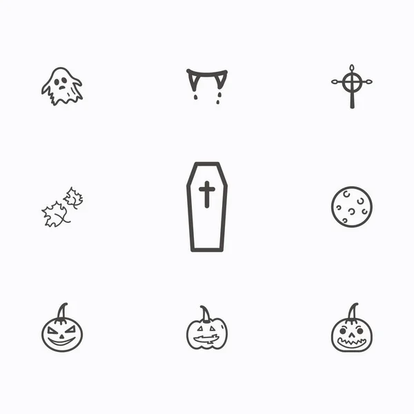 Σύνολο του Halloween εικονίδια διάνυσμα — Διανυσματικό Αρχείο