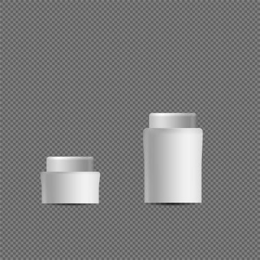 Gerçekçi tüpler. Beyaz kozmetik veya ilaç ürünleri Isolated şeffaf arka plan üzerinde ambalaj.
