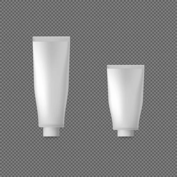 Tabung realistis. Paket Produk Kosmetik Putih atau Obat ...