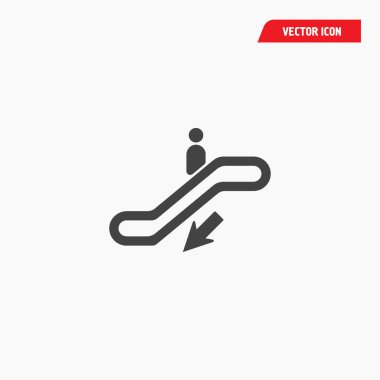 Simge vektör yürüyen merdivenle.