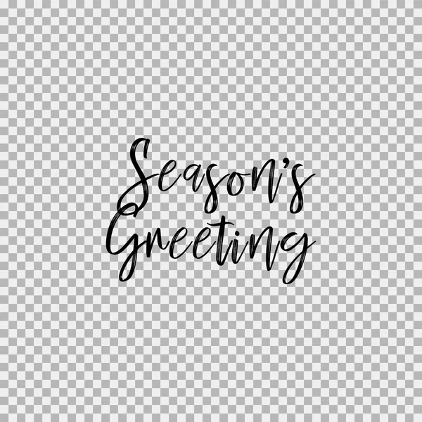 Season's Greeting. Transparent background — Stock Vector