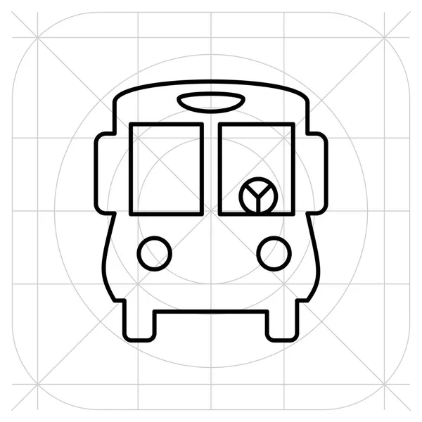 Bus icon. Vector illustration. Isolated on white background — Stock Vector