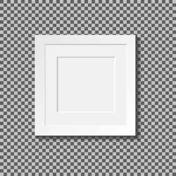 Set von realistischen quadratischen Bilderrahmen — Stockvektor