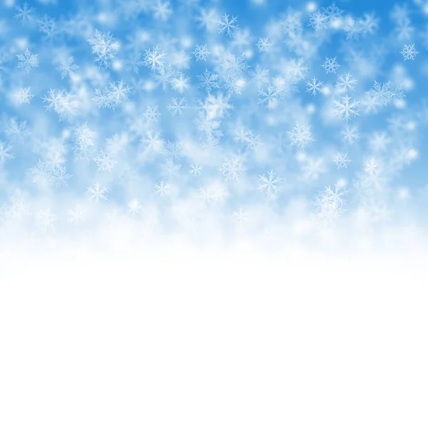 Christmas background with flakes — Stock Photo, Image