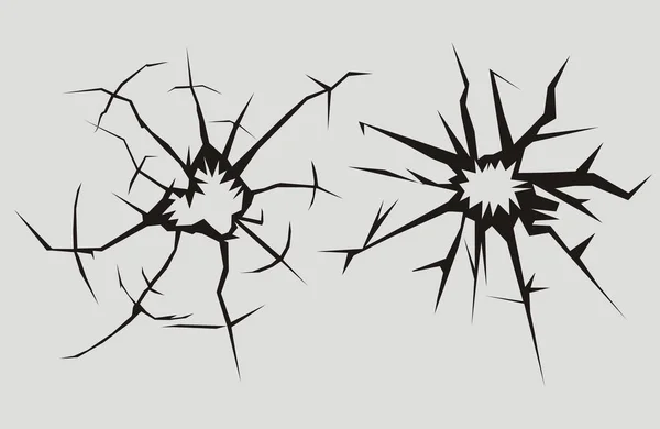 kırık cam. kırık pencere. Vektör