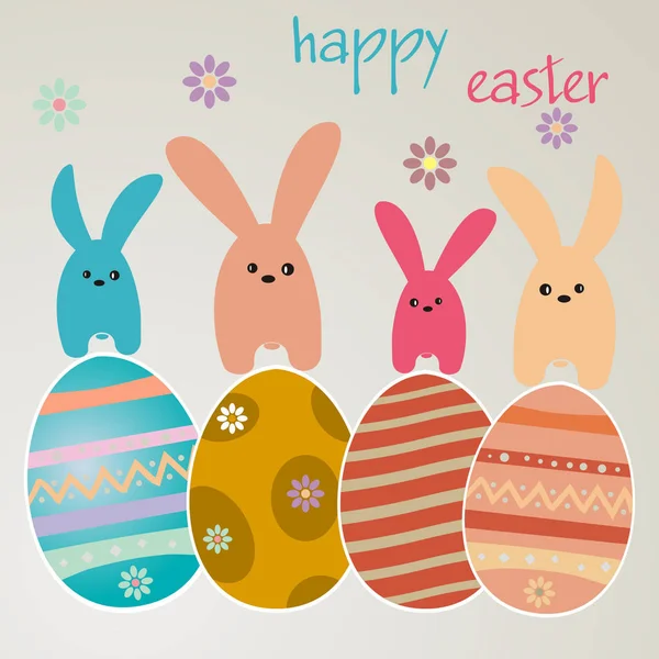 Paskalya tatili - tavşan ve Paskalya yumurtaları