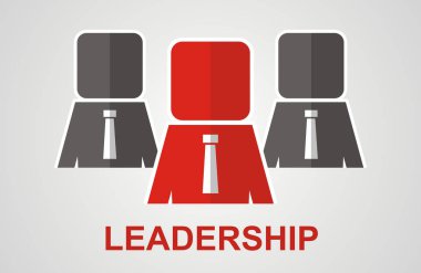 liderlik kavramı. vektör çizim