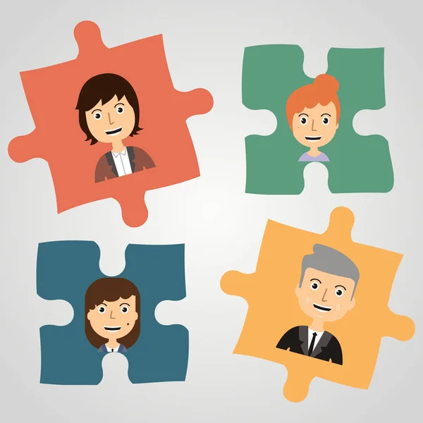 İnsanlar ile bulmacalar. Kavram iletişim. 