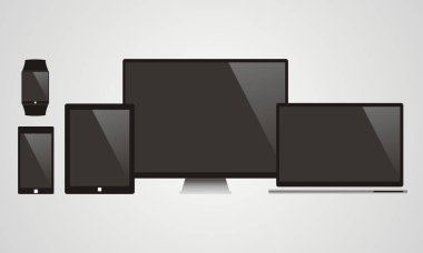 Elektronik cihazlar ile siyah perde - elektronik cihazlar ile 