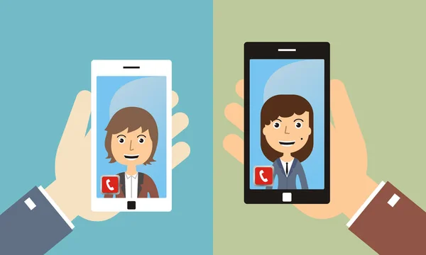 arkadaşlar akıllı telefon ile video konferans