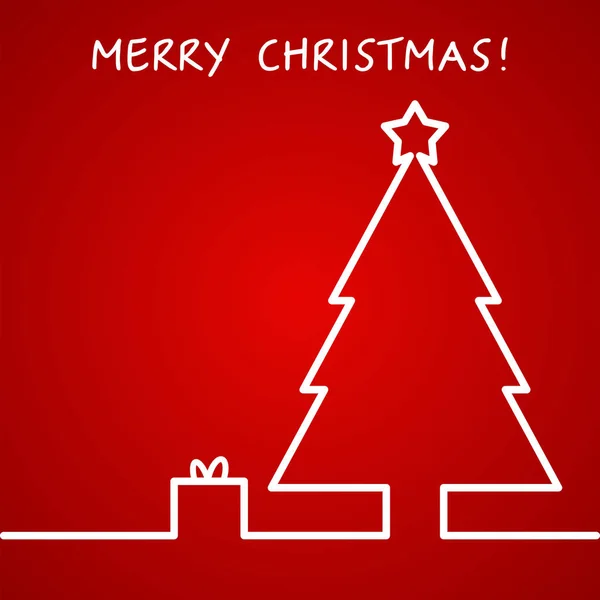 Vektör çizim Noel anahat arka plan tasarımı için, 